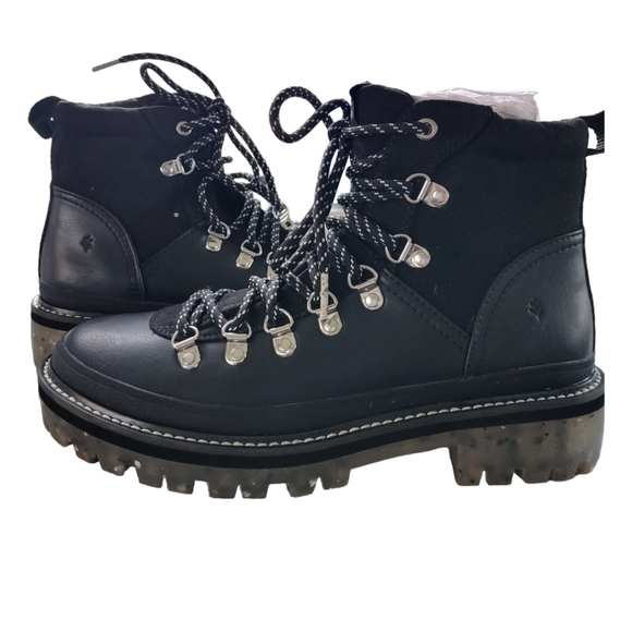 Steve Madden Womens Bunii Faux Leather Combat & Lace-up Boots 7.5 - Picture 1 of 15